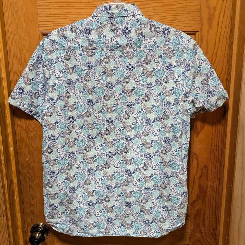 Denim & Flower Men's Short Sleeve Button Down Shirt - Picture 2 of 3